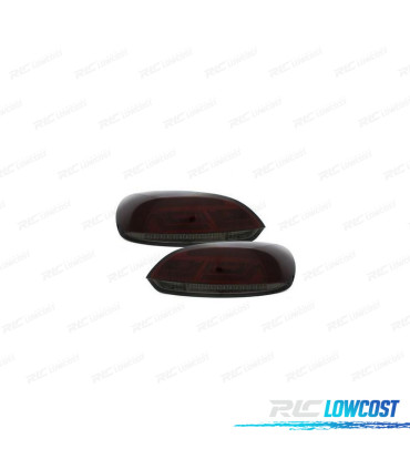 PILOTOS PARA VOLKSWAGEN VW SCIROCCO III 08-14 CARDNA ROJO AHUMADO