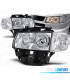 FAROS PARA VOLKSWAGEN VW T4 MULTIVAN 97-03 OJOS ANGEL CROMADOS