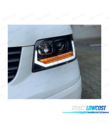 FAROS VOLKSWAGEN VW T5 03-09 NEW LOOK CON INTERMITENTE LED DINAMICO