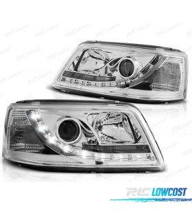 FAROS PARA VOLKSWAGEN VW T5 03-09 DAYLIGHT CROMADOS