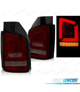 PILOTOS VOLKSWAGEN VW T5 2P 03-09 FULL LED DINÁMICOS ROJO AHUMADO