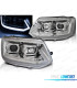 FAROS PARA VOLKSWAGEN VW T5 10-15 CROMADOS TUBE LIGHT INTERMITENTE DINÁMICO