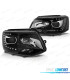 FAROS PARA VOLKSWAGEN VW T5 10-15 NEW MODEL TRU DRL NEGROS