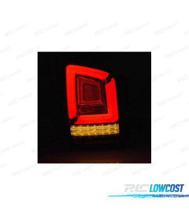 PILOTOS PARA VOLKSWAGEN VW T5 10-15 2P FULL LED DINÁMICOS ROJO AHUMADO