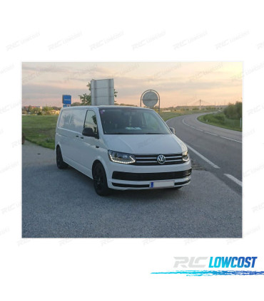 FAROS VOLKSWAGEN VW T6 15-19 DRL NEGROS CON INTERMITENTE LED DINAMICO