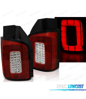 PILOTOS PARA VOLKSWAGEN VW T6 TRANSPORTER 15-19 LED BAR ROJO CLARO