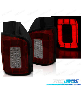 PILOTOS VOLKSWAGEN VW T6 15-19 LED BAR ROJO AHUMADO