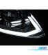 FAROS PARA VOLKSWAGEN VW TOURAN II 10-15 NEGROS TRU DRL CON INTERMITENTE LED DINAMICO