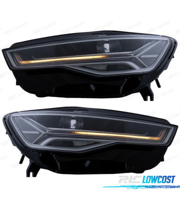 FAROS PARA AUDI A6 4G C7 FACELIFT 15-18 MATRIX DESIGN CON INTERMITENTES LED DINÁMICOS