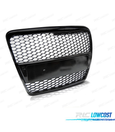 PARRILLA AUDI A6 C6 04-08 LOOK RS NEGRO BRILLO