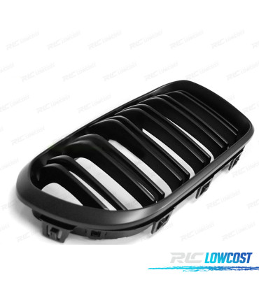 PARRILLAS BMW F20 F21 LCI 15-19 DOBLE LAMA NEGRO MATE