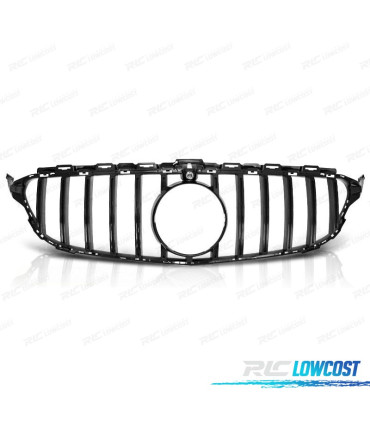 PARRILLA MERCEDES CLASE C W205 18-21 LOOK GTR NEGRO BRILLO