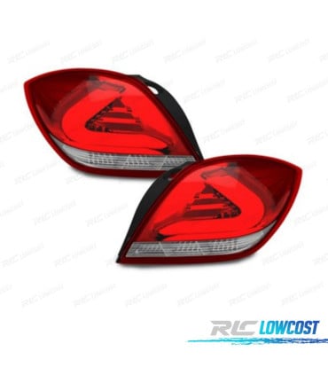 PILOTOS OPEL ASTRA H GTC 05-10 CARDNA LED ROJO PLATEADO TRANSPARENTE