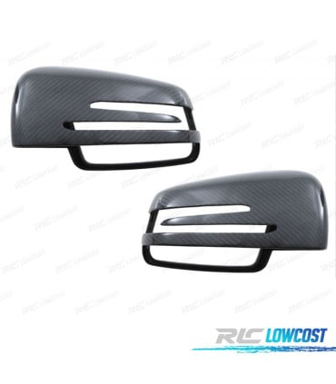 CARCASAS ESPEJOS RETROVISORES CARBONO MERCEDES CLASE A B C E S CLA GLK GLA 06-18