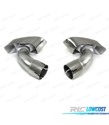 COLAS ESCAPE BMW X6 E71 08-14 LOOK M CROMADO + MOLDURAS DE COLA