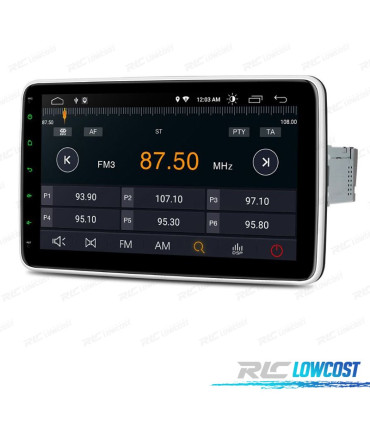 RADIO GPS ANDROID 14 GPS 1DIN LCD TÁCTIL 10"