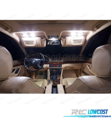 KIT 19 BOMBILLAS LED INTERIOR BMW E39 5 SERIE SEDAN 520I 535I 525I 528I 530I 540I M5 96-03