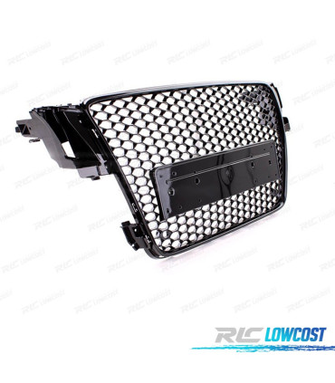 PARRILLA AUDI A5 07-11 LOOK RS NEGRO BRILLO