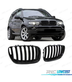 PARRILLA BMW X5 E53 LCI 04-06 NEGRO BRILLO LOOK M PEFORMANCE