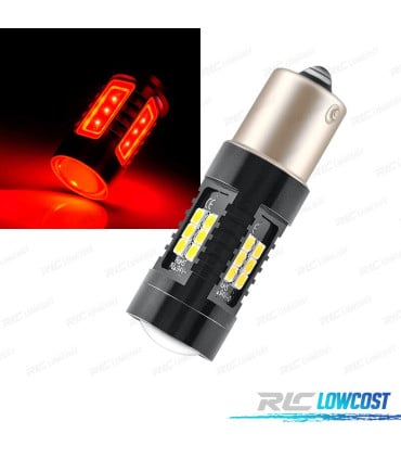BOMBILLA LED P21W ROJA CANBUS