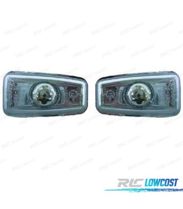 INTERMITENTES LATERALES CITROEN SAXO PEUGEOT 106 306 CRISTAL CLARO CROMADO