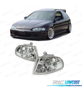 INTERMITENTES FRONTALES HONDA CIVIC 91-95 FONDO CROMADO