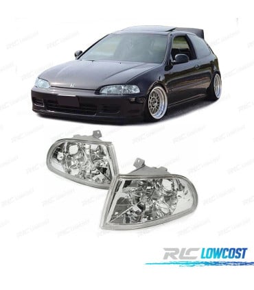 INTERMITENTES FRONTALES HONDA CIVIC 91-95 FONDO CROMADO