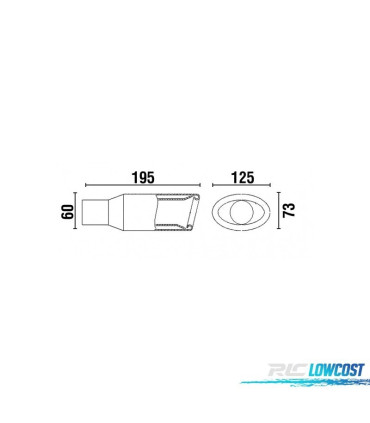 COLA ESCAPE TIPO CUPRA ACERO INOX