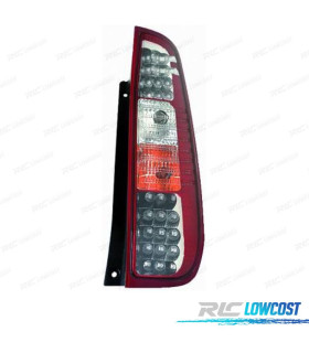 PILOTOS FORD FIESTA 02-08 LED ROJO CROMO