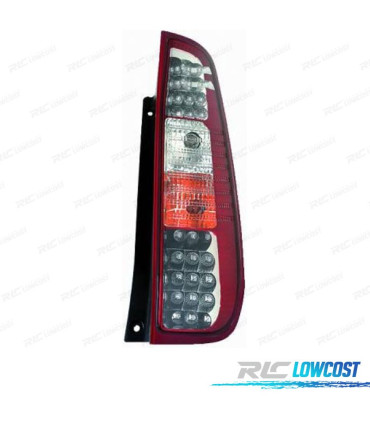 PILOTOS FORD FIESTA 02-08 LED ROJO CROMO