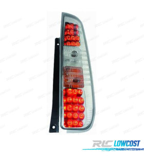 PILOTOS LED FORD FIESTA 02-08 FONDO CROMO