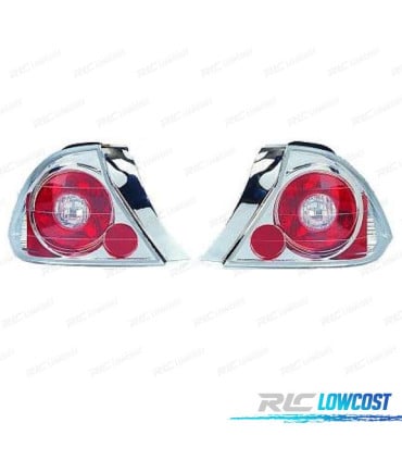 PILOTOS HONDA CIVIC 01-03 FONDO CROMO