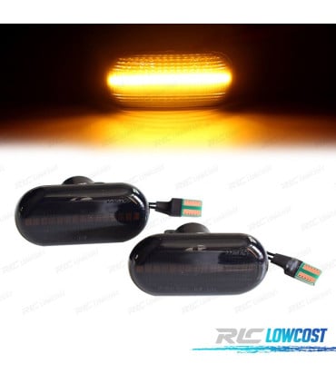 INTERMITENTES NISSAN OPEL MOVANO VIVARO RENAULT CLIO MEGANE TWINGO SCENIC LATERALES LED DINAMICOS AHUMADO