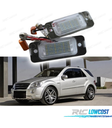 LUCES DE MATRÍCULA LED PARA MERCEDES CLASE ML W164 2008 - 2011 X164
