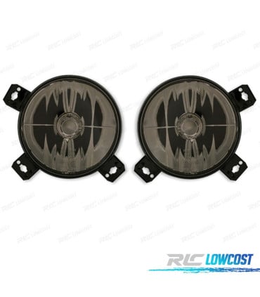 FAROS VOLKSWAGEN VW GOLF MK1 + MK2 83-91 AHUMADO FONDO CROMO