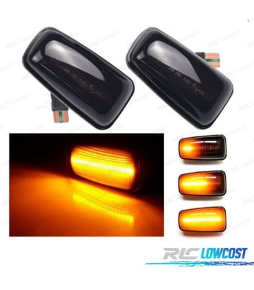 INTERMITENTES LATERALES LED DINAMICOS CITROEN SAXO PEUGEOT 106 306 406 CRISTAL AHUMADOS