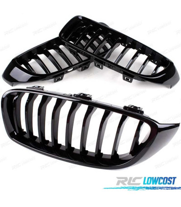 PARRILLAS BMW F32 F33 F36 13-18 LOOK M PERFORMANCE NEGRO BRILLO