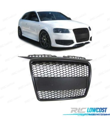 PARRILLA AUDI A3 8P 8PA 05-08 LOOK RS3 NEGRO