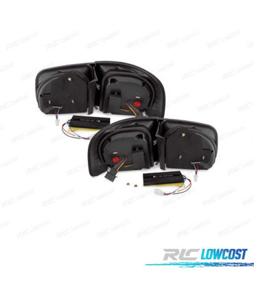 PILOTOS VOLKSWAGEN VW TOUAREG I 7L 02-10 CARDNA LED ROJO CLARO TRANSPARENTE