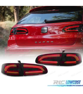 PILOTOS SEAT IBIZA 6L 02-08 CARDNA LIGHTBAR FONDO NEGRO LED