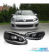 FAROS VOLKSWAGEN VW GOLF 6 08-12 TUBE LIGHT DRL FONDO NEGRO