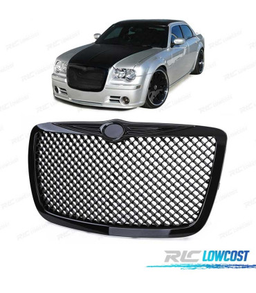 PARRILLA CHRYSLER 300C 04-11 LOOK BENTLEY NEGRO BRILLO