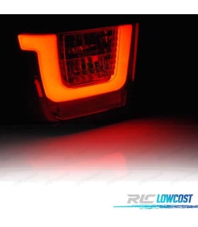 PILOTOS LED VOLKSWAGEN VW T4 90-03 ROJO AHUMADO LED BAR