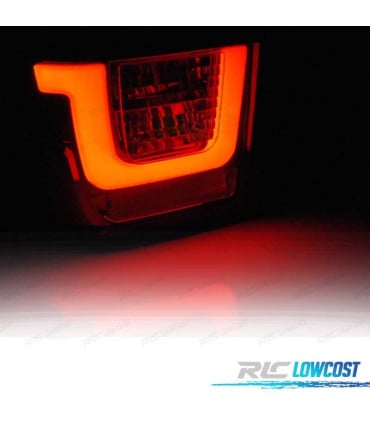 PILOTOS LED VOLKSWAGEN VW T4 90-03 ROJO AHUMADO LED BAR