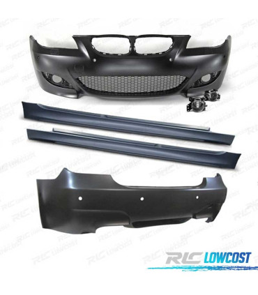 KIT CARROCERIA BMW E60 03-07 LOOK M5 PDC SRA + ANTINIEBLAS