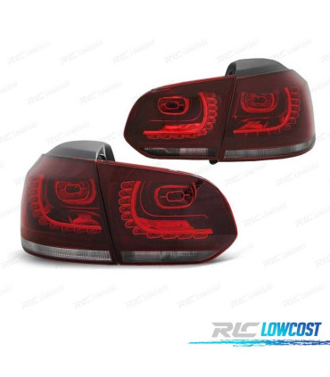 PILOTOS VOLKSWAGEN VW GOLF 6 08-12 LED ROJO CLARO