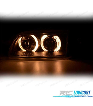 FAROS FIAT PUNTO 93-99 OJOS ANGEL FONDO NEGRO
