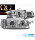 FAROS FIAT PUNTO 93-99 OJOS ANGEL FONDO CROMO AUT.
