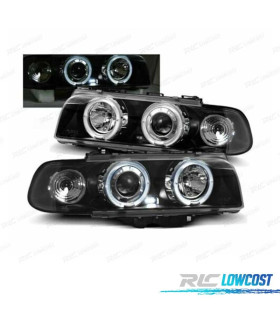 FAROS BMW SERIE 7 E38 94-98 OJOS ANGEL FONDO NEGRO