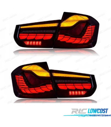 PILOTOS BMW F30 FULL LED LIGHT BAR OLED AHUMADOS